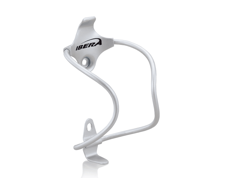 Ibera Aluminium Plate Bottle Cage (Silver) | Cycling Gears Hub