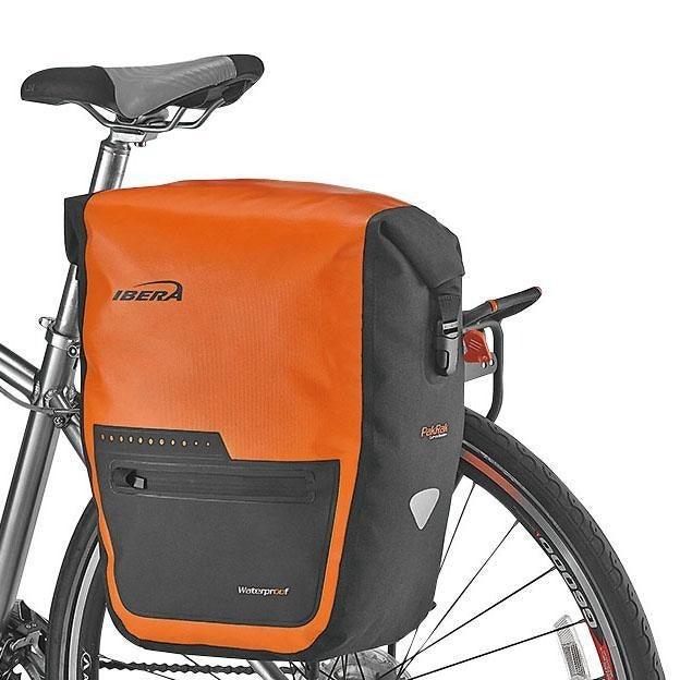 Ibera Waterproof PakRak Pannier Bag (Orange) | Cycling Gears Hub