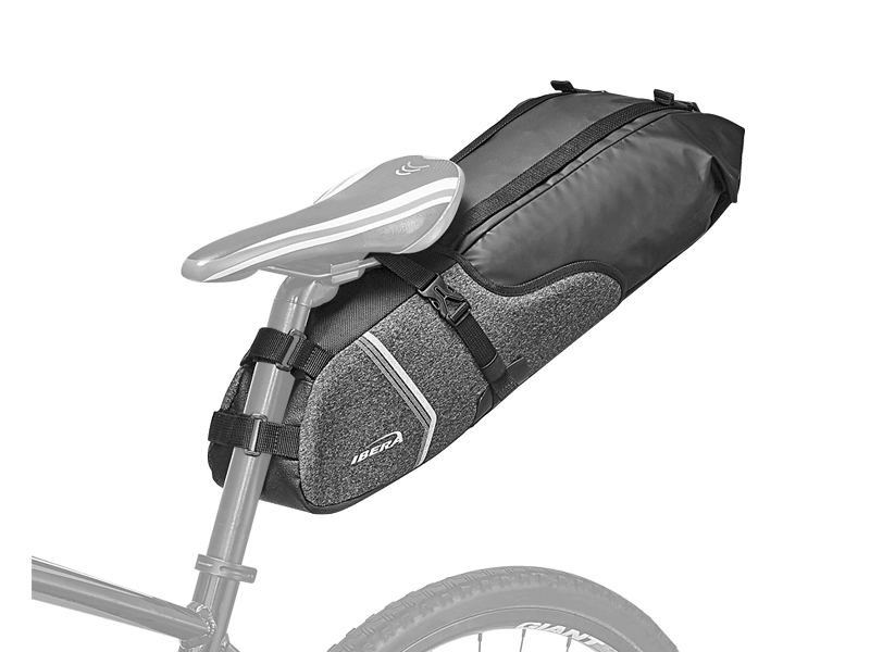 Ibera Waterproof Saddle Bag (Black) | Cycling Gears Hub