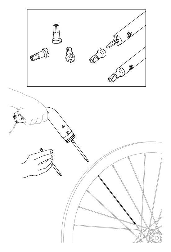IceToolz Nipple Wrench For Deep Rim - Blister Card | Cycling Gears Hub - Cycling Gears Hub
