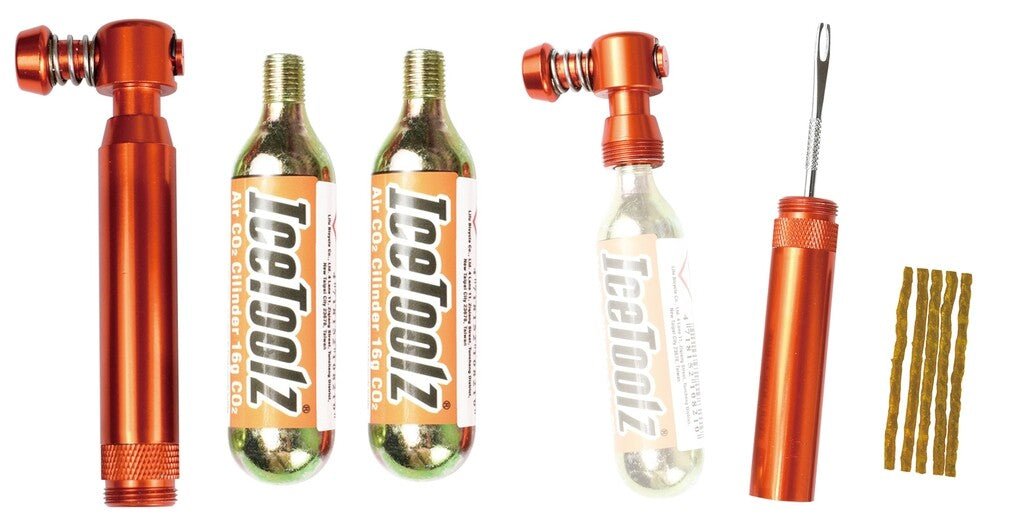 IceToolz Tire Repair Kit for Tubeless Tire/CO2 Pump/Cylinders | Cycling Gears Hub - Cycling Gears Hub