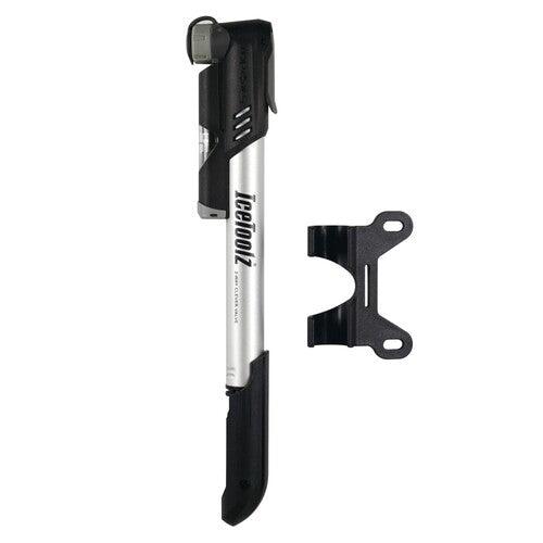 IceToolz VeloAgile High Pressure Mini Hand Pump (Silver/Grey) | Cycling Gears Hub - Cycling Gears Hub