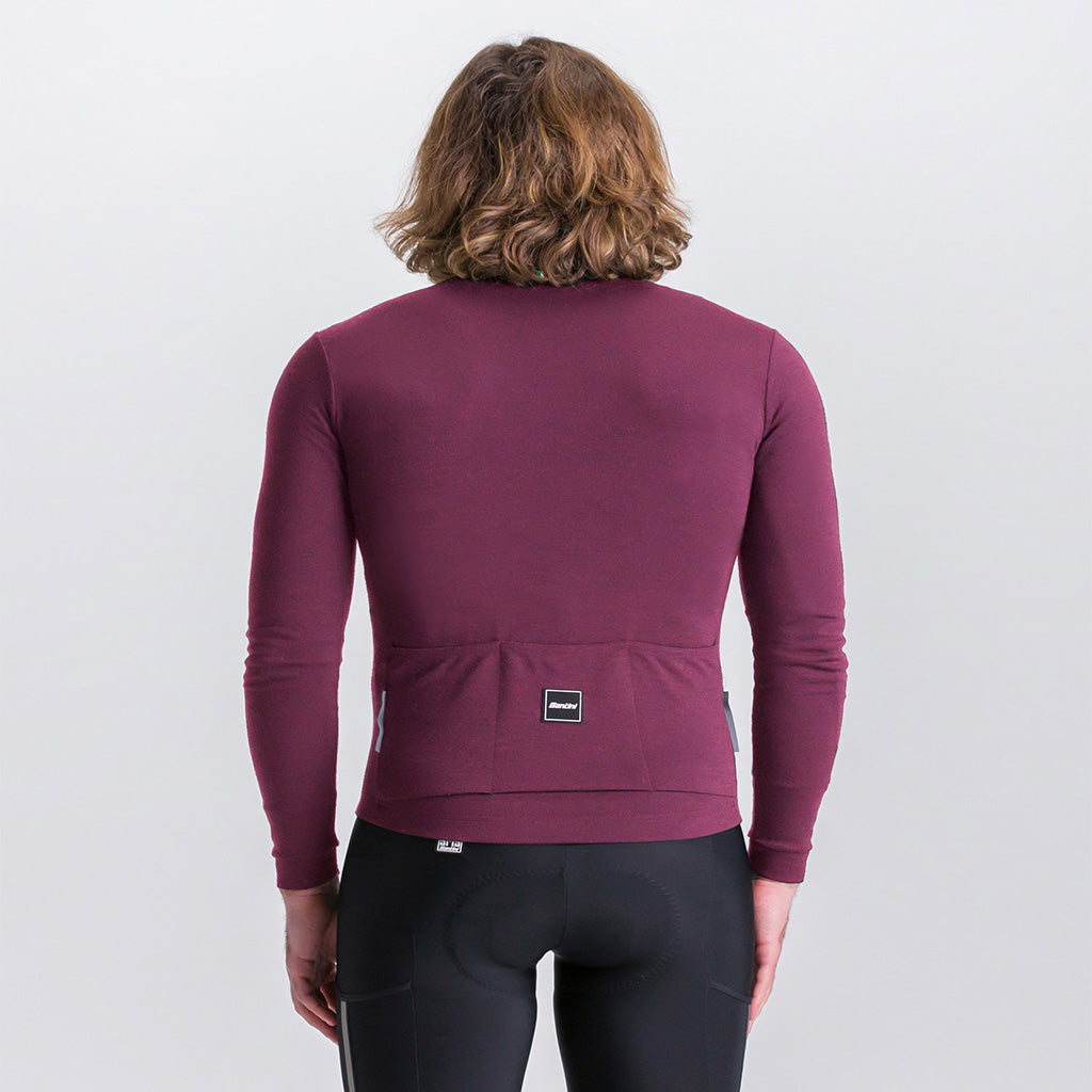 SANTINI IMPETUS LS JERSEY-BURGUNDY