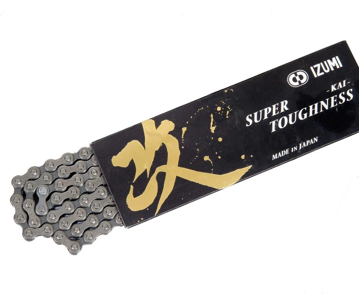 Izumi Super Toughness Kai Narrow 1 Speed Chain (Grey) | Cycling Gears Hub - Cycling Gears Hub