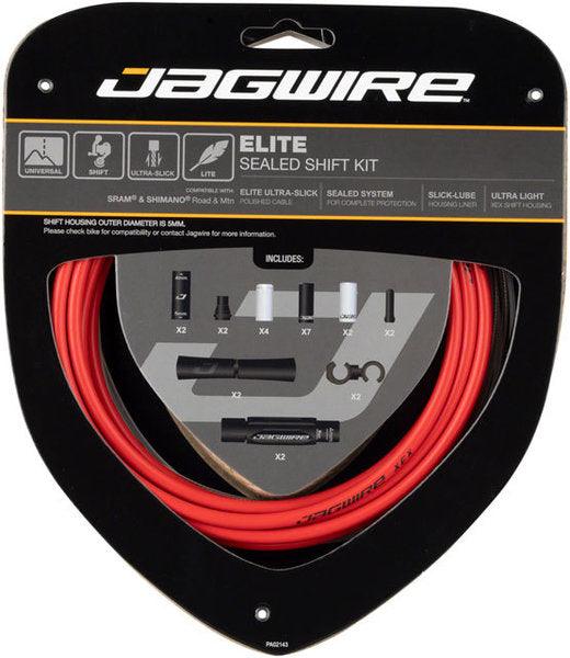 Jagwire 2x Elite Sealed Shift Housing (Red) | Cycling Gears Hub - Cycling Gears Hub
