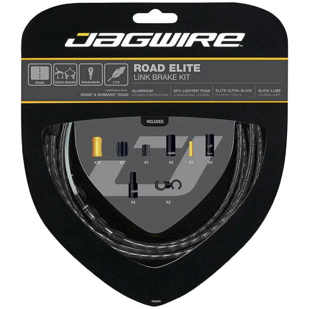 Jagwire Road Elite Link Brake Kit (Black) | Cycling Gears Hub - Cycling Gears Hub