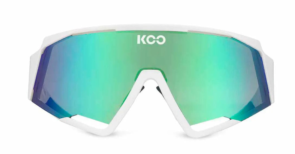 KOO Spectro Sport Sunglasses (White/Green) | Cycling Gears Hub - Cycling Gears Hub