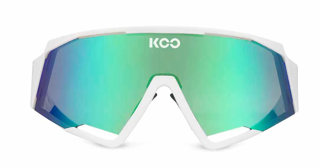 KOO Spectro Sport Sunglasses (White/Green) | Cycling Gears Hub - Cycling Gears Hub
