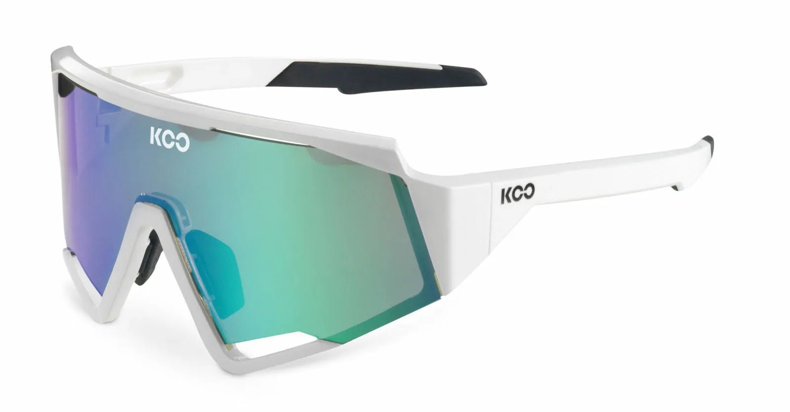KOO Spectro Sport Sunglasses (White/Green) | Cycling Gears Hub - Cycling Gears Hub