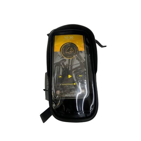 Krutials Top Tube Bag with Mobile Holder (Carbon Black) | Cycling Gears Hub - Cycling Gears Hub