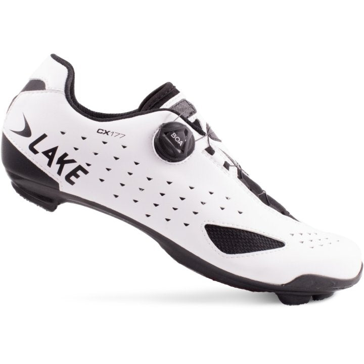 Lake CX177 Road Cycling Shoe (White/Black) | Cycling Gears Hub