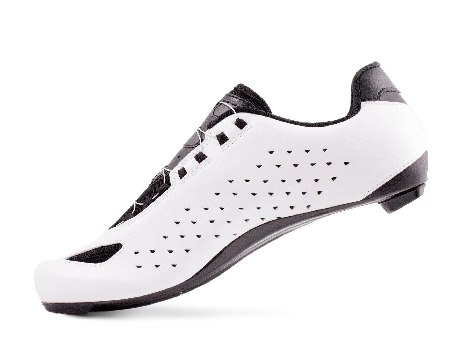 Lake CX219 Wide Road Cycling Shoes (White/Black) | Cycling Gears Hub