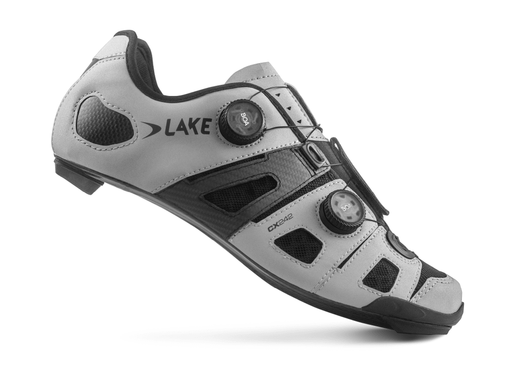 Lake CX242 Road Cycling Shoe (White/Black) | Cycling Gears Hub