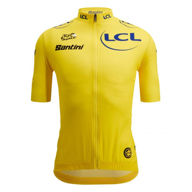 Santini TDF Leader Mens Cycling Jersey (Yellow) | Cycling Gears Hub
