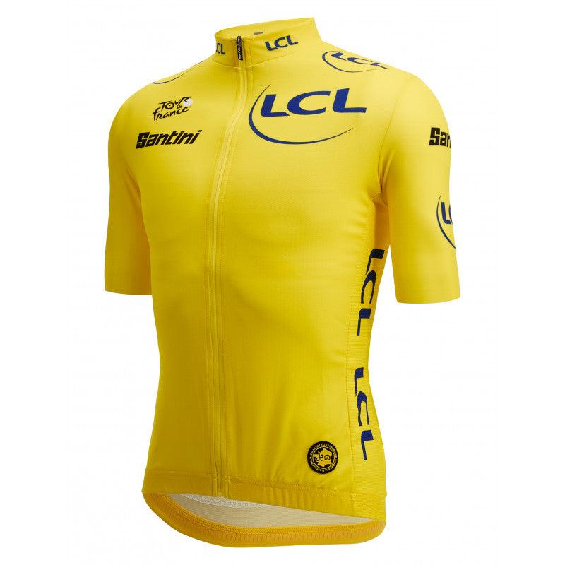 Santini TDF Leader Mens Cycling Jersey (Yellow) | Cycling Gears Hub
