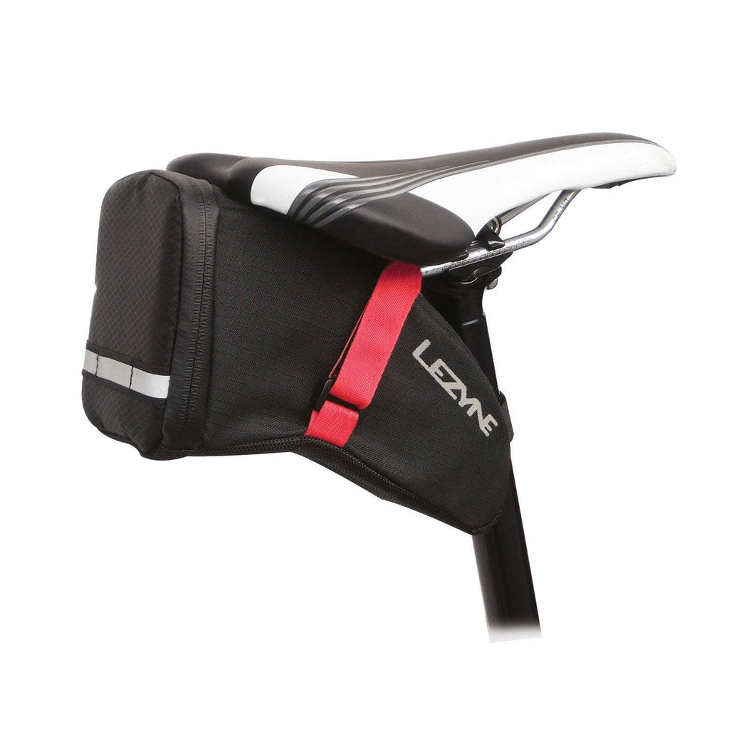 Lezyne Aero Caddy Saddle Bag (Black/Red) | Cycling Gears Hub - Cycling Gears Hub