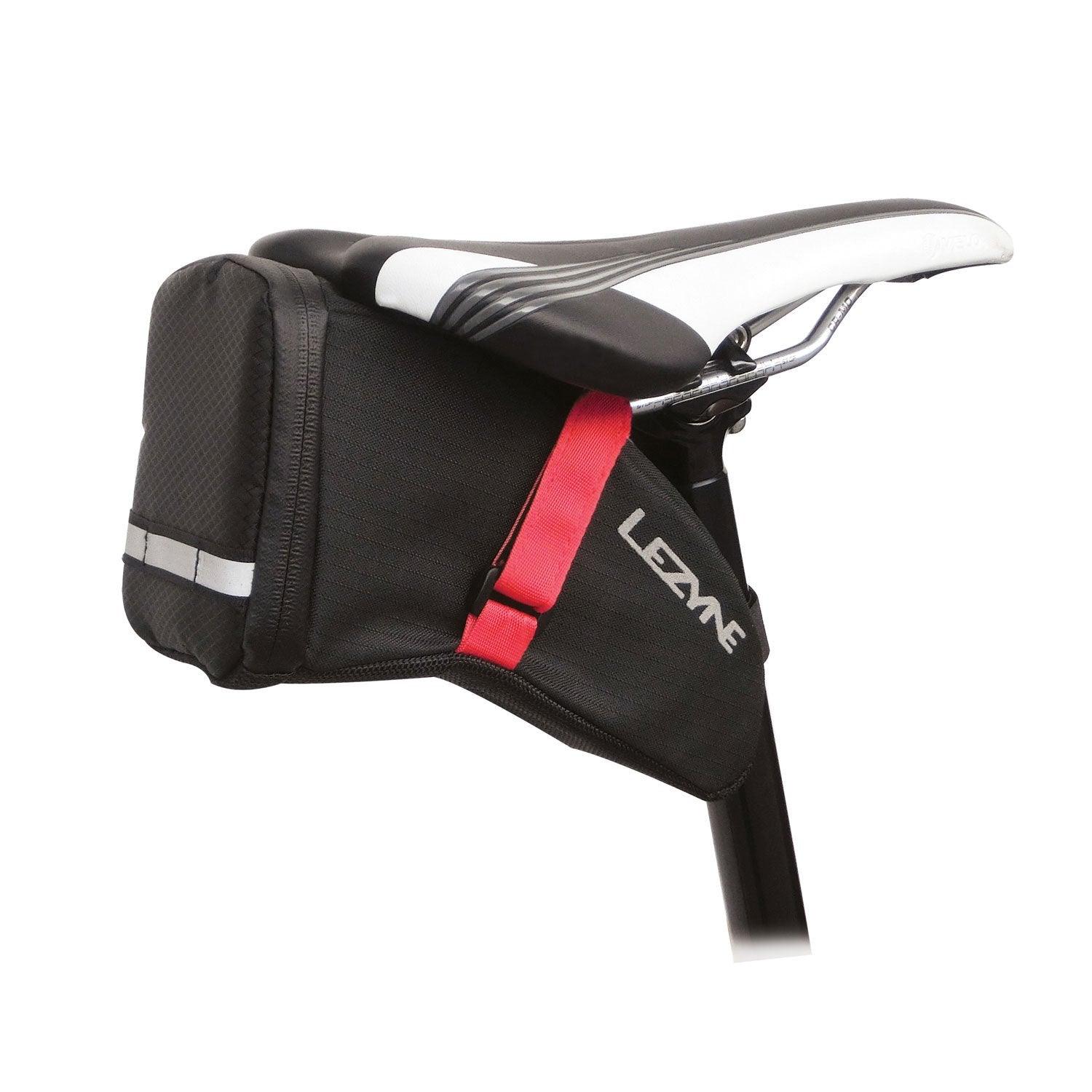 Lezyne Aero Caddy Saddle Bag (Black/Red) | Cycling Gears Hub - Cycling Gears Hub