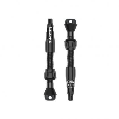 Lezyne CNC Tubeless Ready Valve Pro - Pack of 2 (Black) | Cycling Gears Hub - Cycling Gears Hub