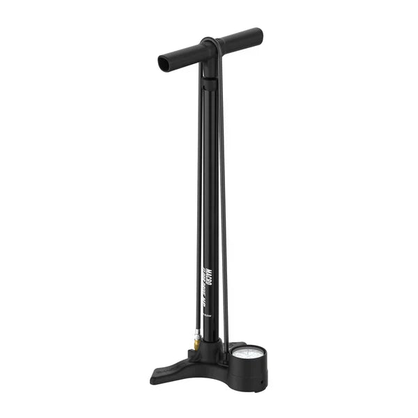 Lezyne Macro Drive ABS Flip Chuck High Pressure Floor Pump (Flat Black) | Cycling Gears Hub - Cycling Gears Hub