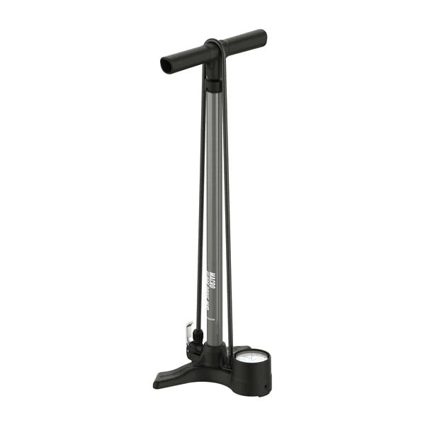 Lezyne Macro Drive High Pressure Dual Valve Floor Pump (Flat Grey) | Cycling Gears Hub - Cycling Gears Hub