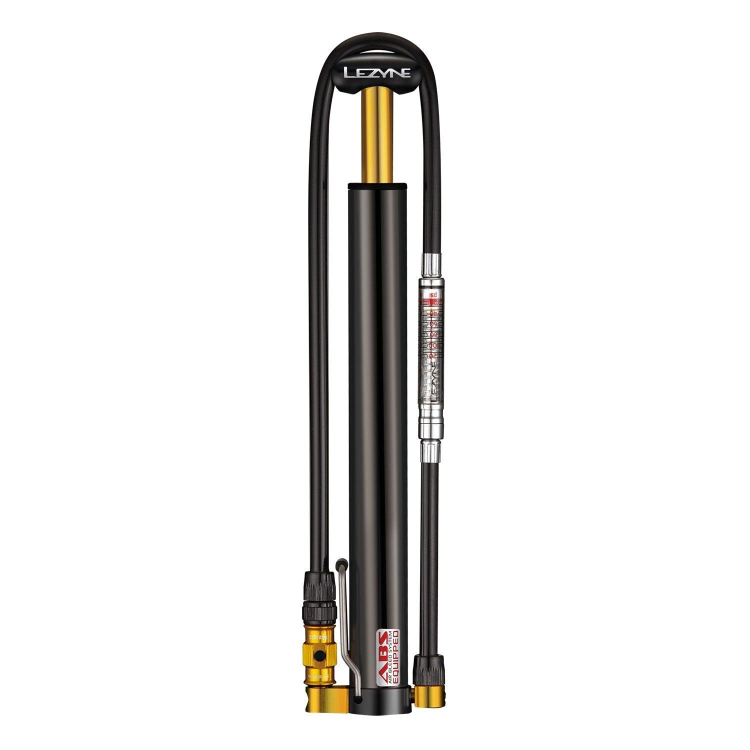 Lezyne Micro Drive High Volume Floor Pump (Black) | Cycling Gears Hub - Cycling Gears Hub
