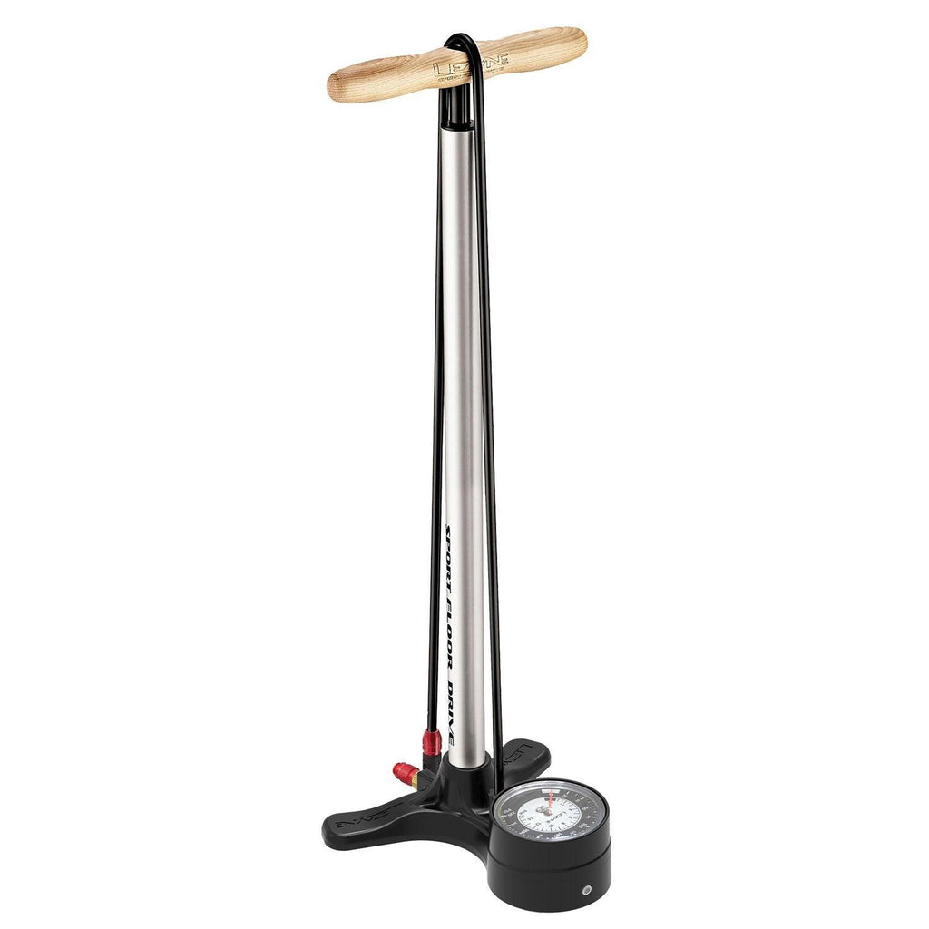 Lezyne Sport Drive 2.5 Dual Valve High Pressure Floor Pump (Silver) | Cycling Gears Hub - Cycling Gears Hub