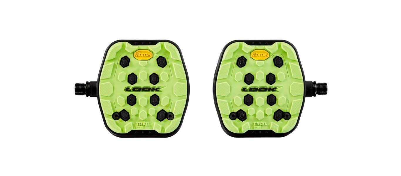 Look Trail Grip Platform Pedals (Lime) | Cycling Gears Hub - Cycling Gears Hub