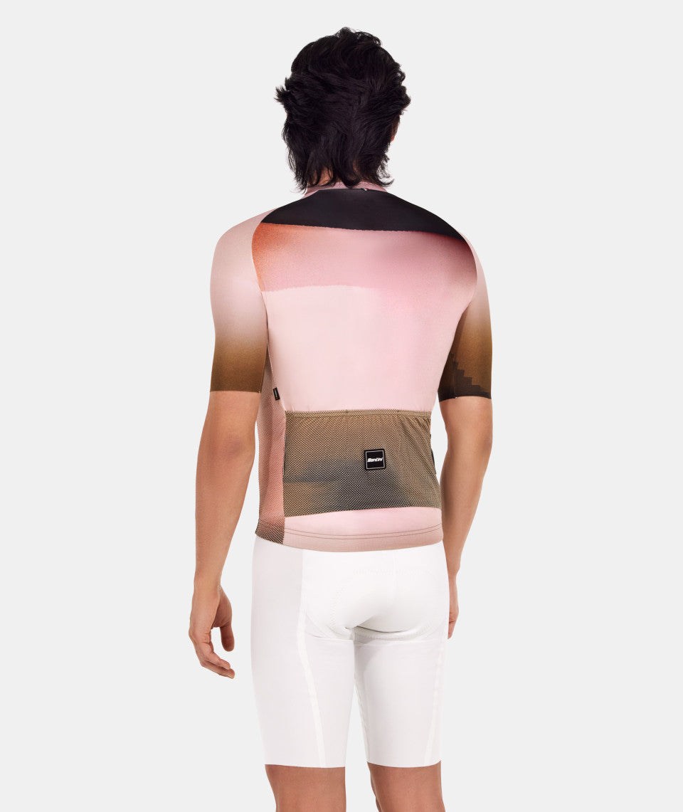 Santini Luce Unisex Cycling Jersey (Beige) | Cycling Gears Hub