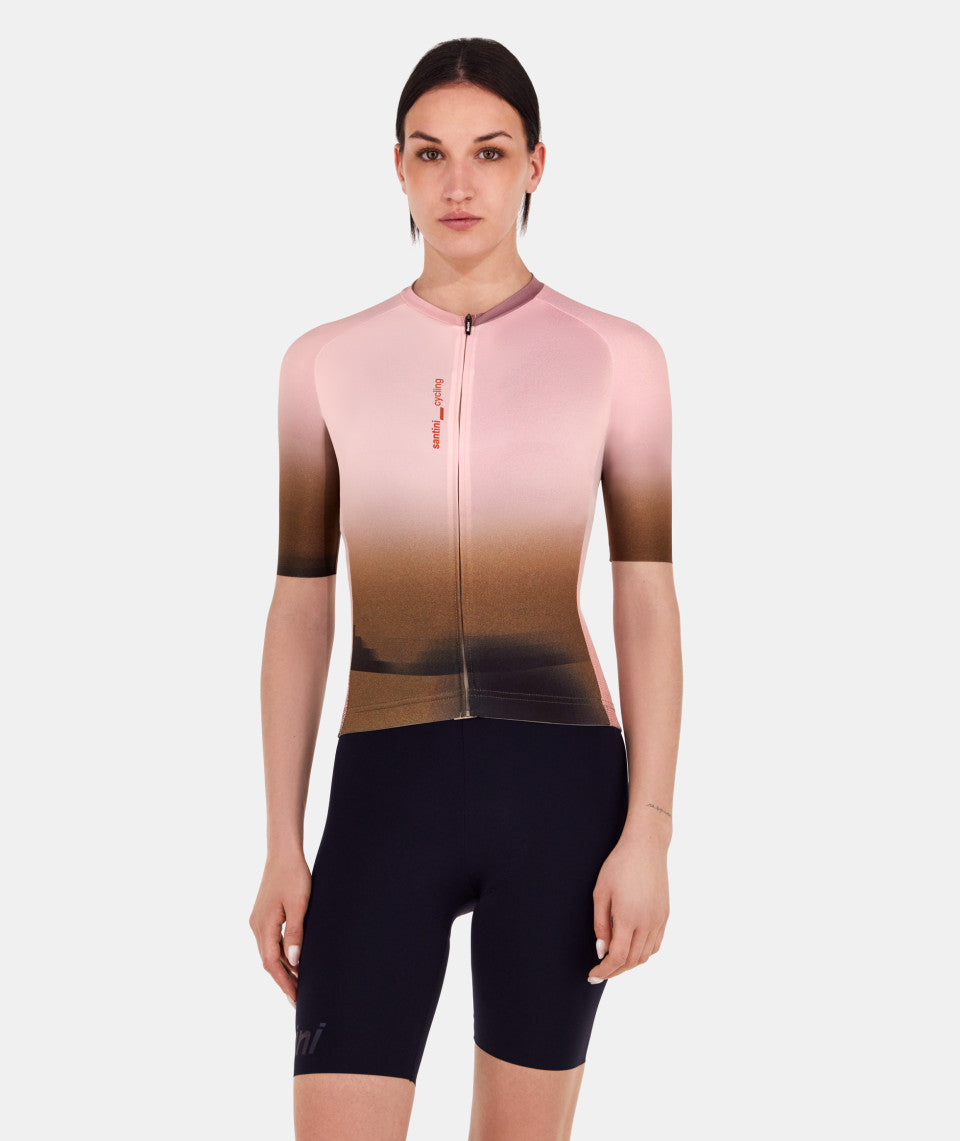 Santini Luce Unisex Cycling Jersey (Beige) | Cycling Gears Hub