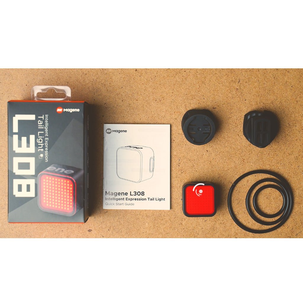 Magene L308 30 Intelligent Expression Rear Light (Black) | Cycling Gears Hub - Cycling Gears Hub