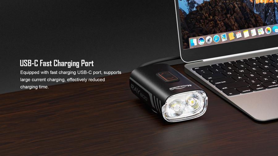 Magicshine Ray 800 Front Light (Black) | Cycling Gears Hub - Cycling Gears Hub