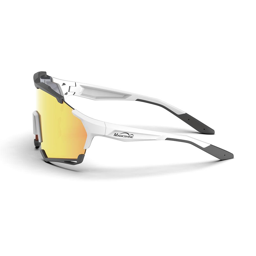 Magicshine Versatile Classic Sport Sunglasses (Gold/Clear) | Cycling Gears Hub