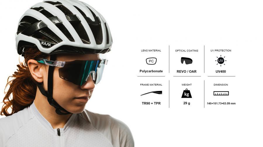 Magicshine Windbreaker Polarized Sport Sunglasses (Black) | Cycling Gears Hub