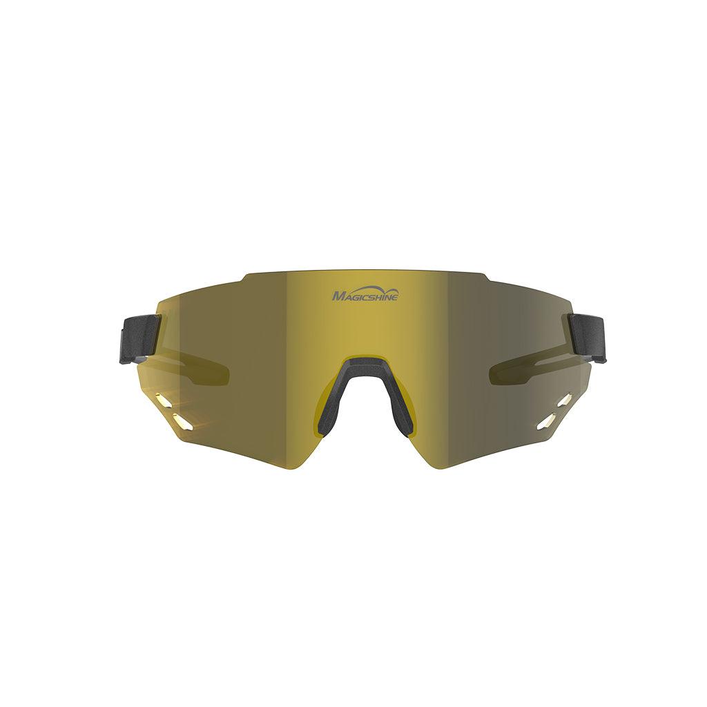 Magicshine Windbreaker Polarized Sport Sunglasses (Gold) | Cycling Gears Hub