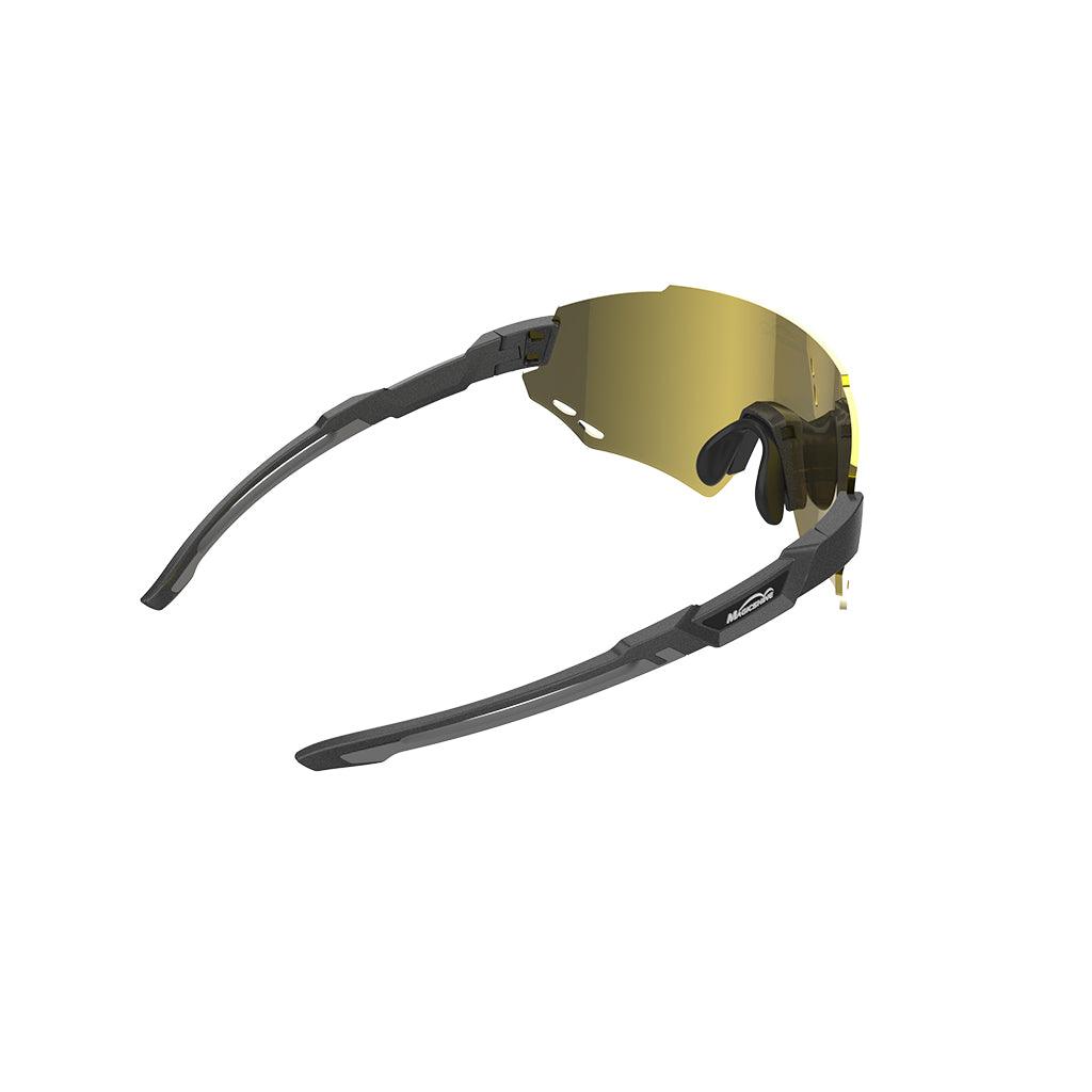 Magicshine Windbreaker Polarized Sport Sunglasses (Gold) | Cycling Gears Hub