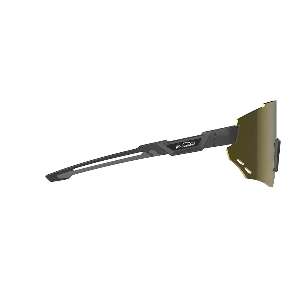 Magicshine Windbreaker Polarized Sport Sunglasses (Gold) | Cycling Gears Hub