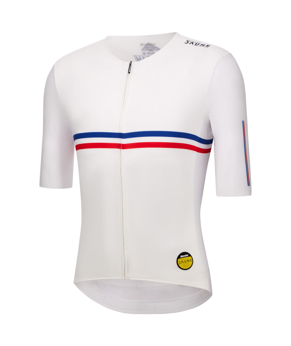 Santini Maillot Jaune Hautacam Unisex Cycling Jersey (Print) | Cycling Gears Hub