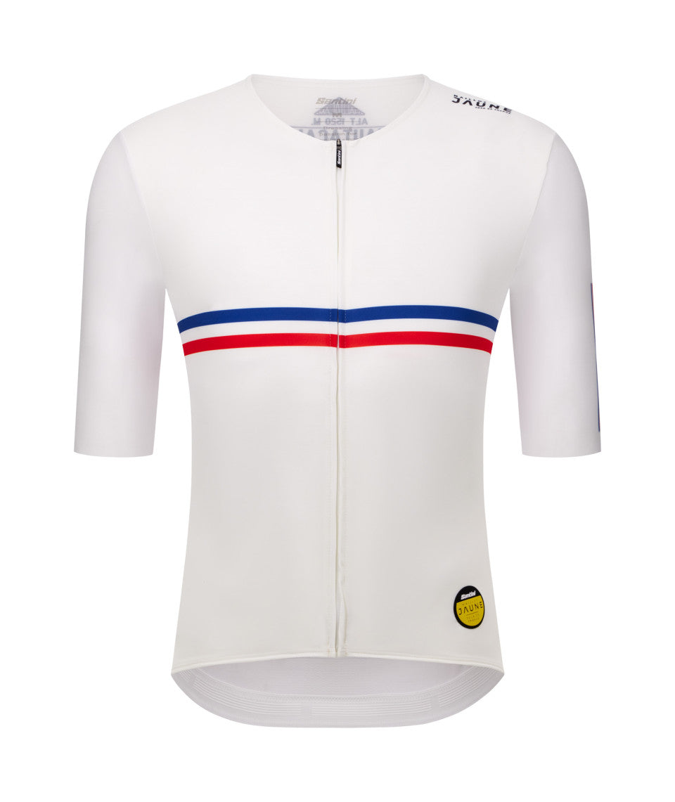 Santini Maillot Jaune Hautacam Unisex Cycling Jersey (Print) | Cycling Gears Hub