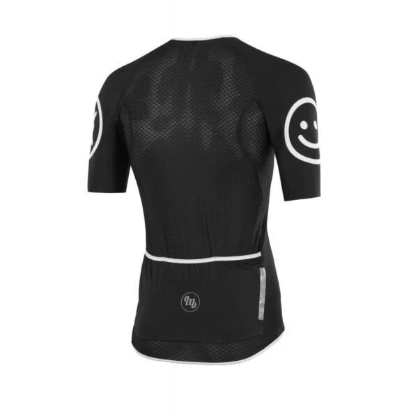 MB Wear Ultralight Smile Jersey – Black | Summer Cycling Jersey with Breathable Mesh & Race Fit - Cycling Gears Hub