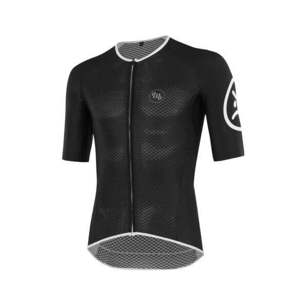 MB Wear Ultralight Smile Jersey – Black | Summer Cycling Jersey with Breathable Mesh & Race Fit - Cycling Gears Hub
