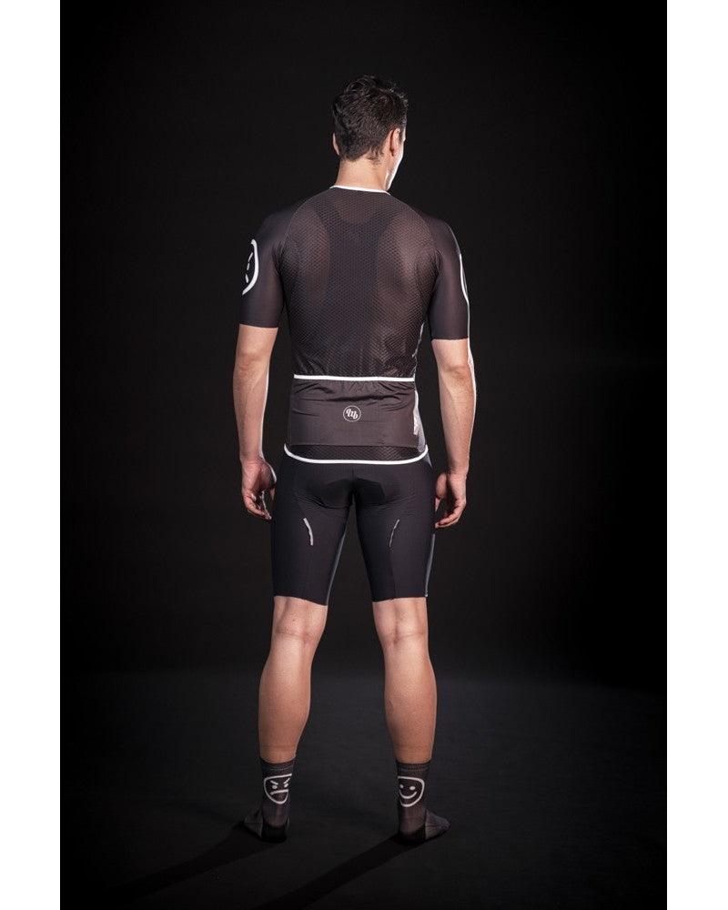 MB Wear UltraLight Smile Mens Cycling Jersey (Black) | Cycling Gears Hub