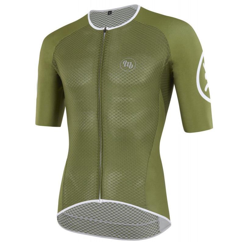 MB Wear UltraLight Smile Mens Cycling Jersey (Green) | Cycling Gears Hub