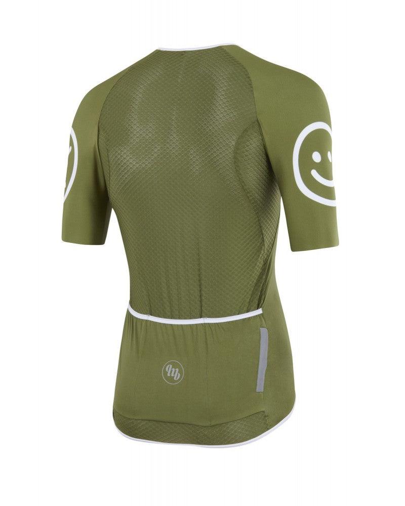 MB Wear UltraLight Smile Mens Cycling Jersey (Green) | Cycling Gears Hub