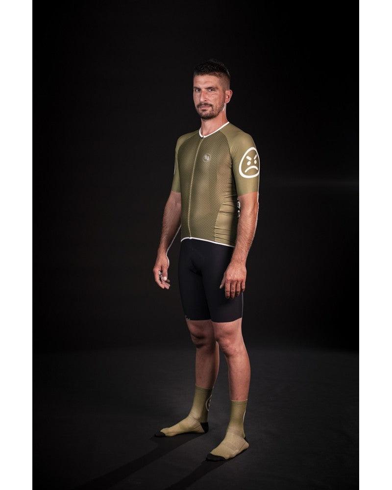 MB Wear UltraLight Smile Mens Cycling Jersey (Green) | Cycling Gears Hub
