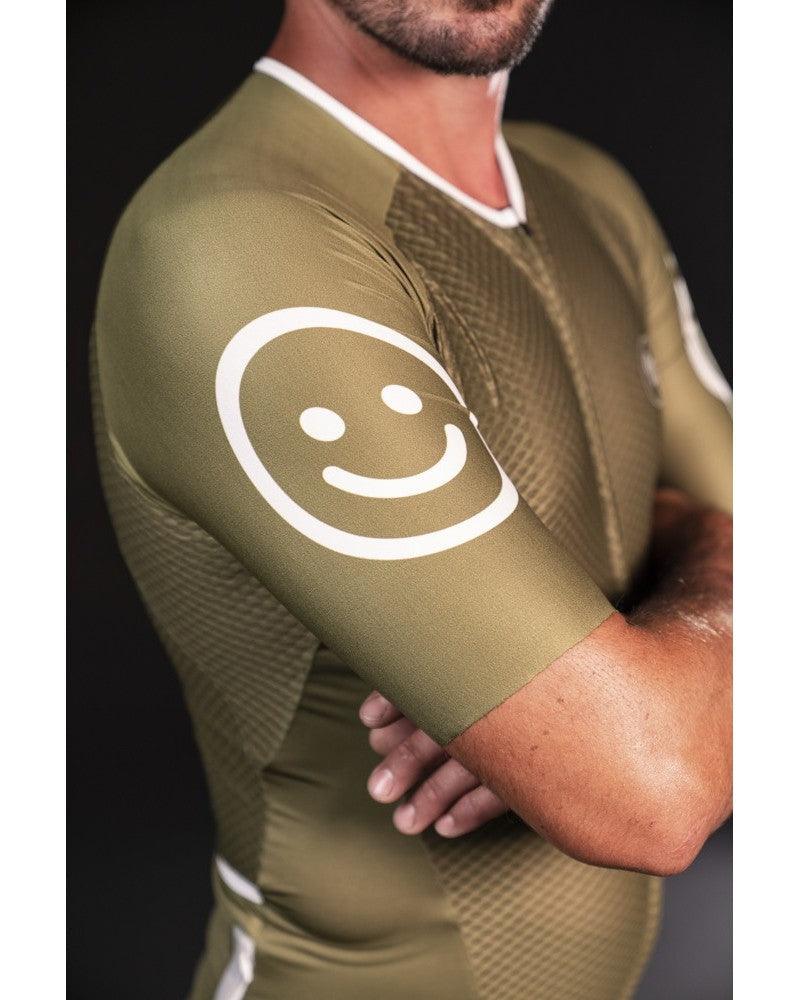 MB Wear UltraLight Smile Mens Cycling Jersey (Green) | Cycling Gears Hub