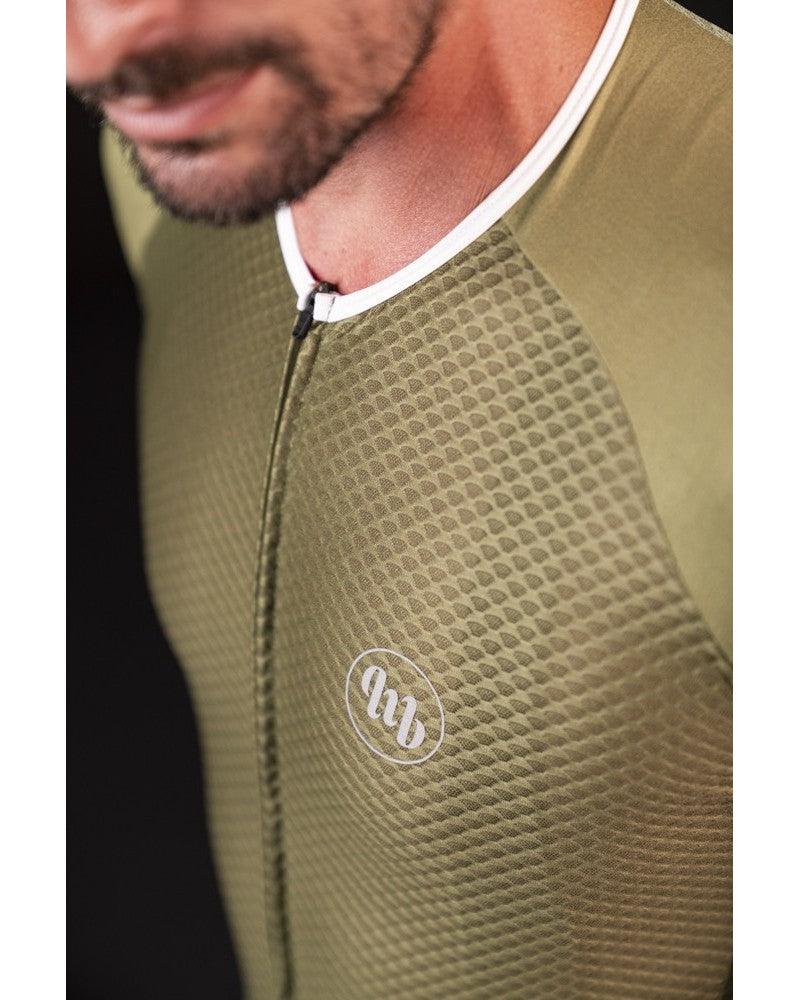 MB Wear UltraLight Smile Mens Cycling Jersey (Green) | Cycling Gears Hub