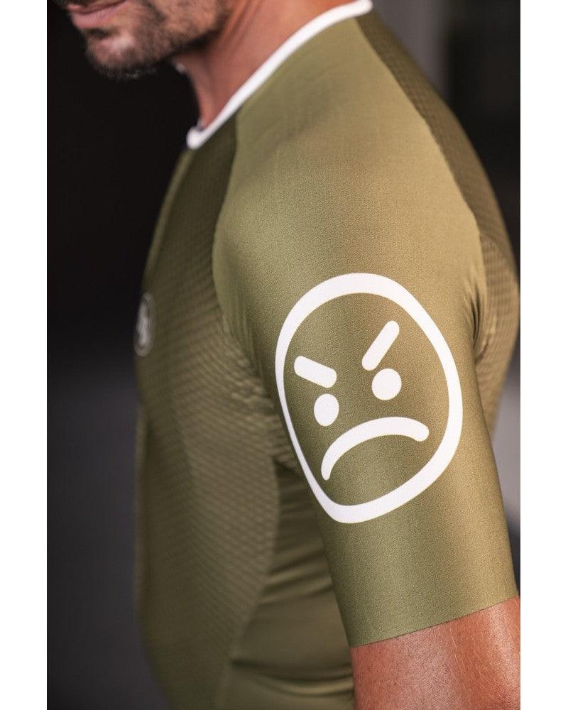 MB Wear UltraLight Smile Mens Cycling Jersey (Green) | Cycling Gears Hub