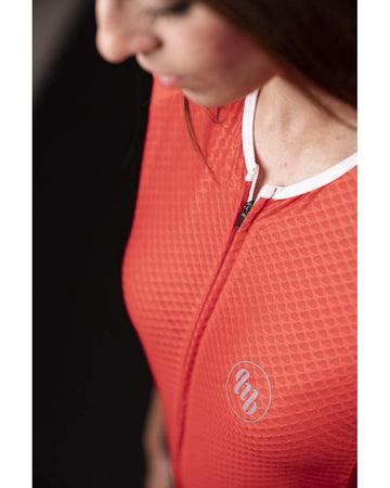 MB Wear UltraLight Smile Mens Cycling Jersey (Red) | Cycling Gears Hub