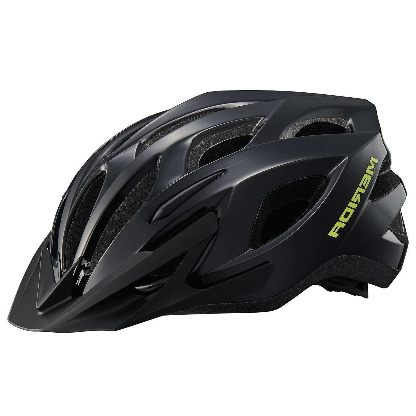 Merida Charger KJ201-A-1 MTB Cycling Helmet (Shiny Black/Yellow) | Cycling Gears Hub