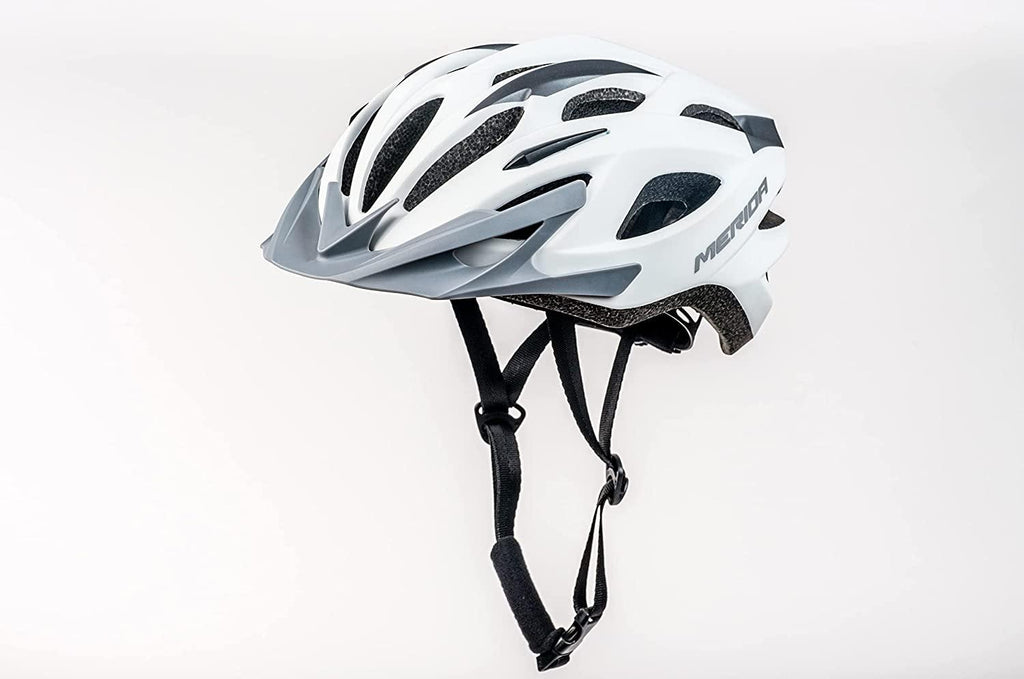 Merida Charger KJ201 Road Cycling Helmet (Matt White/Grey) | Cycling Gears Hub